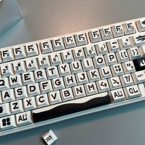 Cherry Profile Double-Shot PBT Keycap Set - Big Black Characters - Image 4