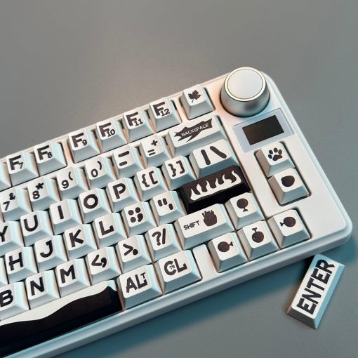 Cherry Profile Double-Shot PBT Keycap Set - Big Black Characters - Image 5