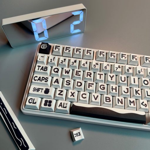Cherry Profile Double-Shot PBT Keycap Set - Big Black Characters - Image 3