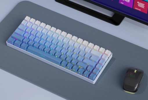 Cherry Profile Double-Shot PBT Keycap Set - Blue Gradient - Image 5