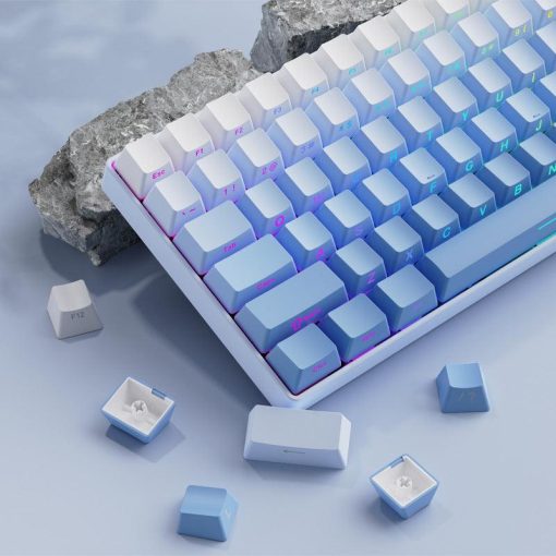 Cherry Profile Double-Shot PBT Keycap Set - Blue Gradient - Image 3