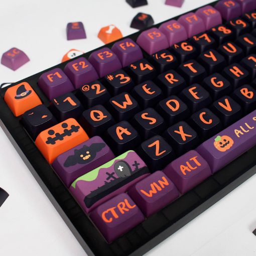 XDA-like Dye-Sub PBT Keycap Set - Halloween Theme - Image 3