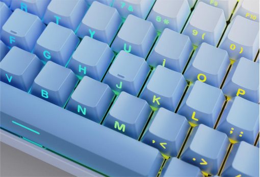 Cherry Profile Double-Shot PBT Keycap Set - Blue Gradient - Image 4