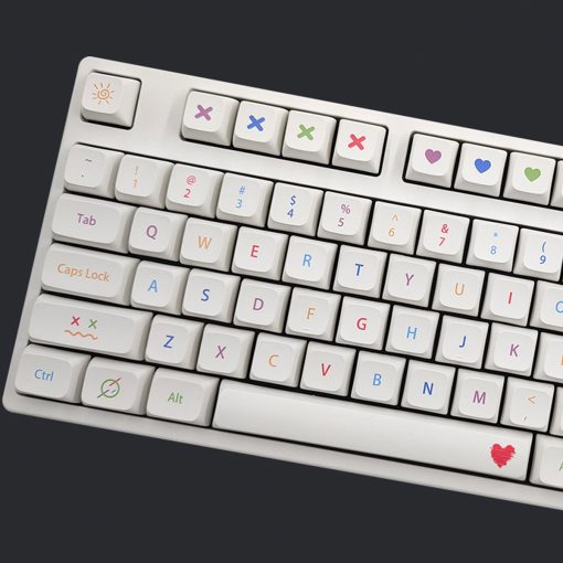XDA Dye-Sub PBT Keycap Set - Colorful Pen - Image 4