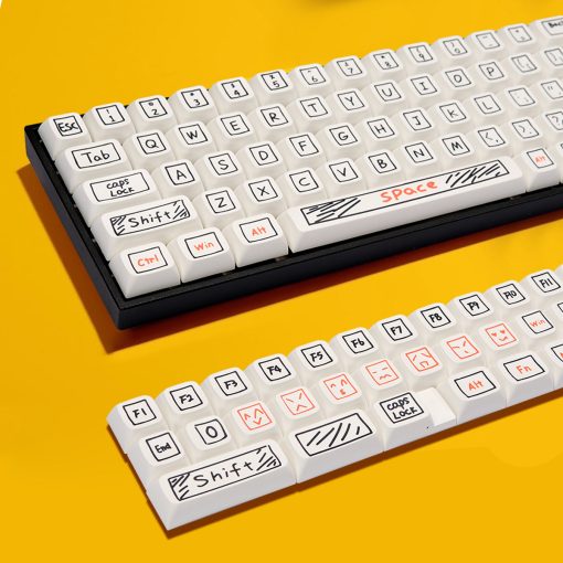 XDA Dye-Sub PBT Graffiti Keycap Set - Doodle - Image 3