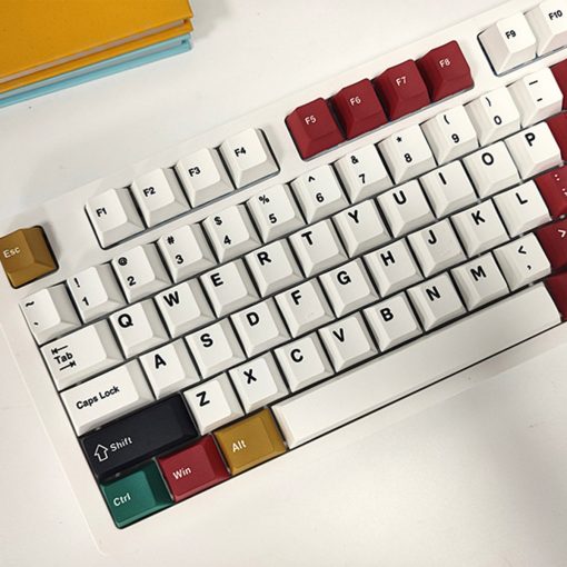 Retro Cherry Profile Dye-Sub PBT Keycap Set - Mixed Color - Image 5