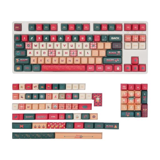 MDA/Cherry Profile PBT Dye-Sub Keycap Set - Christmas Theme 3 - Image 2