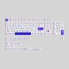Cherry Profile Double-Shot PBT Keycap Set - Klein Blue Large Characters