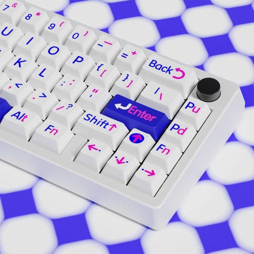 Cherry Profile Double-Shot PBT Keycap Set - Klein Blue Large Characters - Image 4