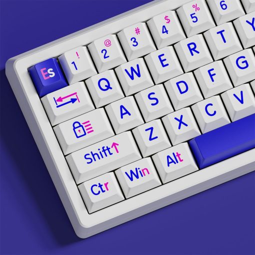 Cherry Profile Double-Shot PBT Keycap Set - Klein Blue Large Characters - Image 5
