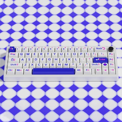 Cherry Profile Double-Shot PBT Keycap Set - Klein Blue Large Characters - Image 6