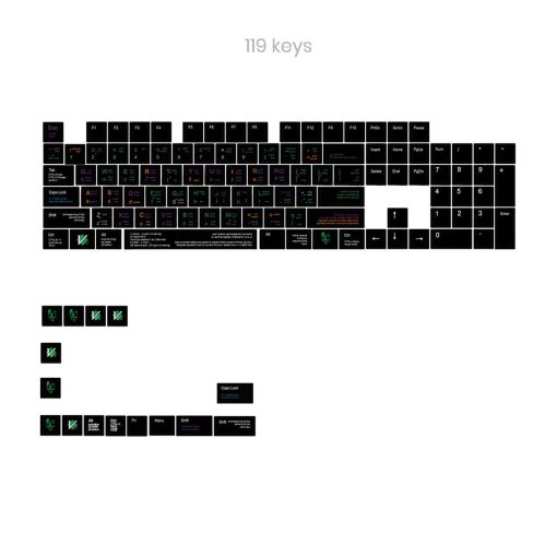 Cherry Profile Dye-Sub PBT Keycap Set - VIM Developer/Programmer/Coder - Image 13