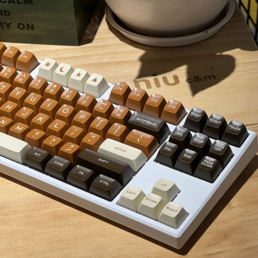 SA Double-Shot ABS Keycap Set - Rich Coffee - Image 2