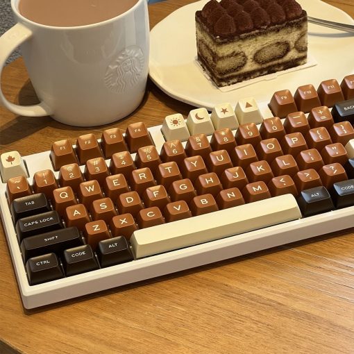 SA Double-Shot ABS Keycap Set - Rich Coffee - Image 3