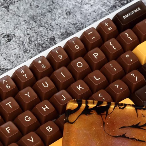 SA Double-Shot ABS Keycap Set - Chocolate - Image 5