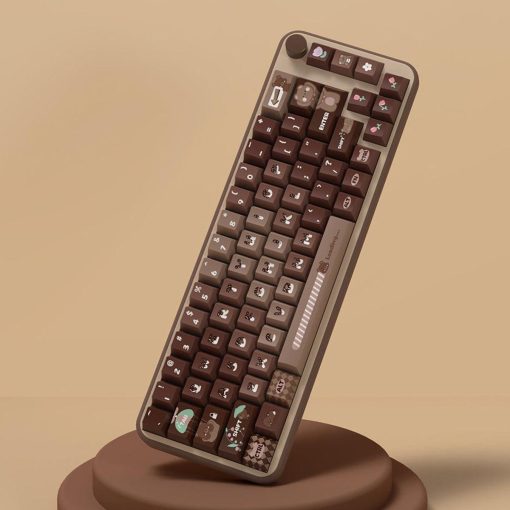 Cherry Profile Dye-Sub PBT Keycap Set - Lucky Bear Brown Gradient - Image 3