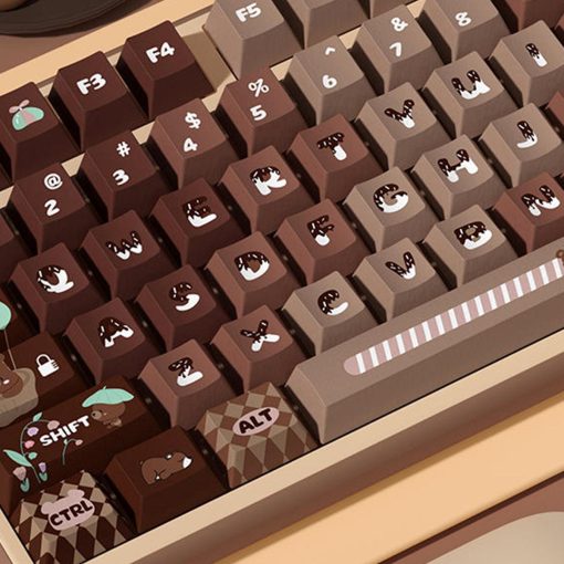 Cherry Profile Dye-Sub PBT Keycap Set - Lucky Bear Brown Gradient - Image 7