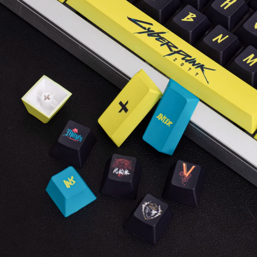 Cherry Profile Dye-Sub PBT Keycap Set - Cyberpunk Yellow - Image 7