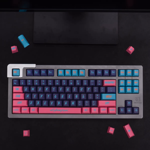 Cherry Profile Dye-Sub PBT Keycap Set - Cyberpunk Pink - Image 2