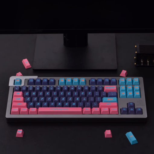 Cherry Profile Dye-Sub PBT Keycap Set - Cyberpunk Pink - Image 3