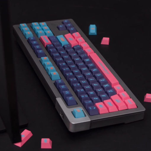 Cherry Profile Dye-Sub PBT Keycap Set - Cyberpunk Pink - Image 4