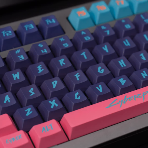 Cherry Profile Dye-Sub PBT Keycap Set - Cyberpunk Pink - Image 7