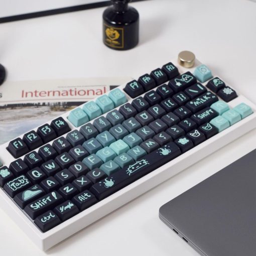 MDA Dye-Sub PBT Keycap Set - Dark Ghost Cat - Image 2