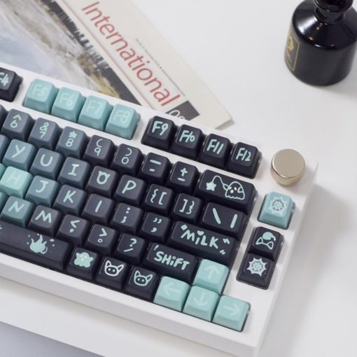 MDA Dye-Sub PBT Keycap Set - Dark Ghost Cat - Image 4