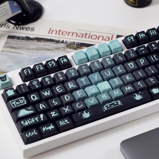 MDA Dye-Sub PBT Keycap Set - Dark Ghost Cat - Image 6