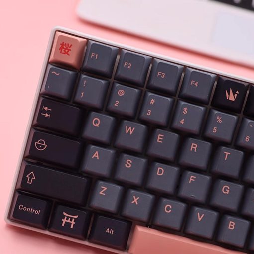 Cherry Profile Dye-Sub PBT Keycap Set - Yozakura Cherry Blosoms at Night - Image 7