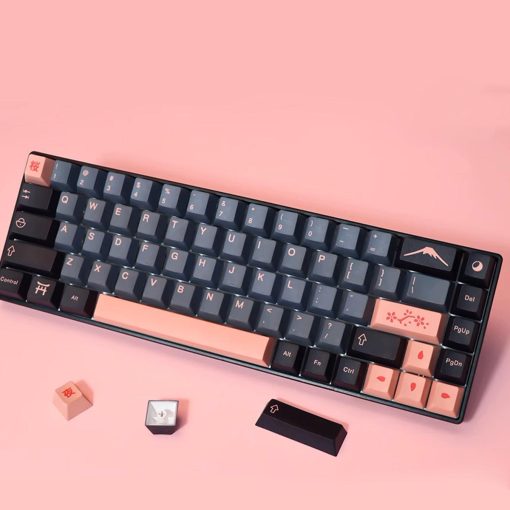 Cherry Profile Dye-Sub PBT Keycap Set - Yozakura Cherry Blosoms at Night - Image 5