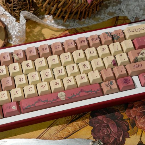 Cherry Profile Dye-Sub PBT Keycap Set - Letter from Rose - Image 5