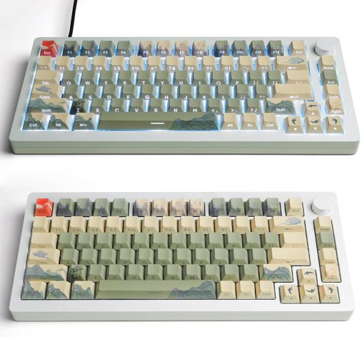 Cherry Profile Dye-Sub PBT Keycap Set - The Courtyard with Hibiscus - Image 9