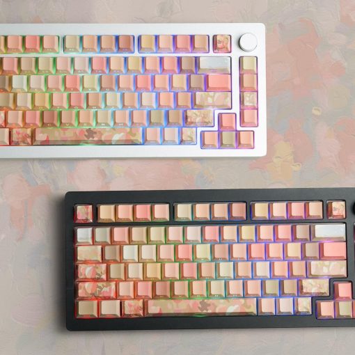 Cherry Profile Dye-Sub  PBT Keycap Set - The Sea of Tulips - Image 3