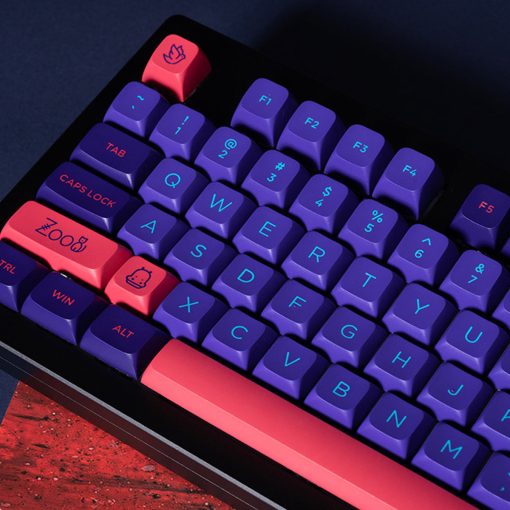 Retro Akko MDA PBT Dye-Sub Keycap Set - Neon - Image 3
