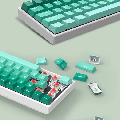 Cherry Profile Double-Shot PBT Keycap Set - Green Gradient - Image 2